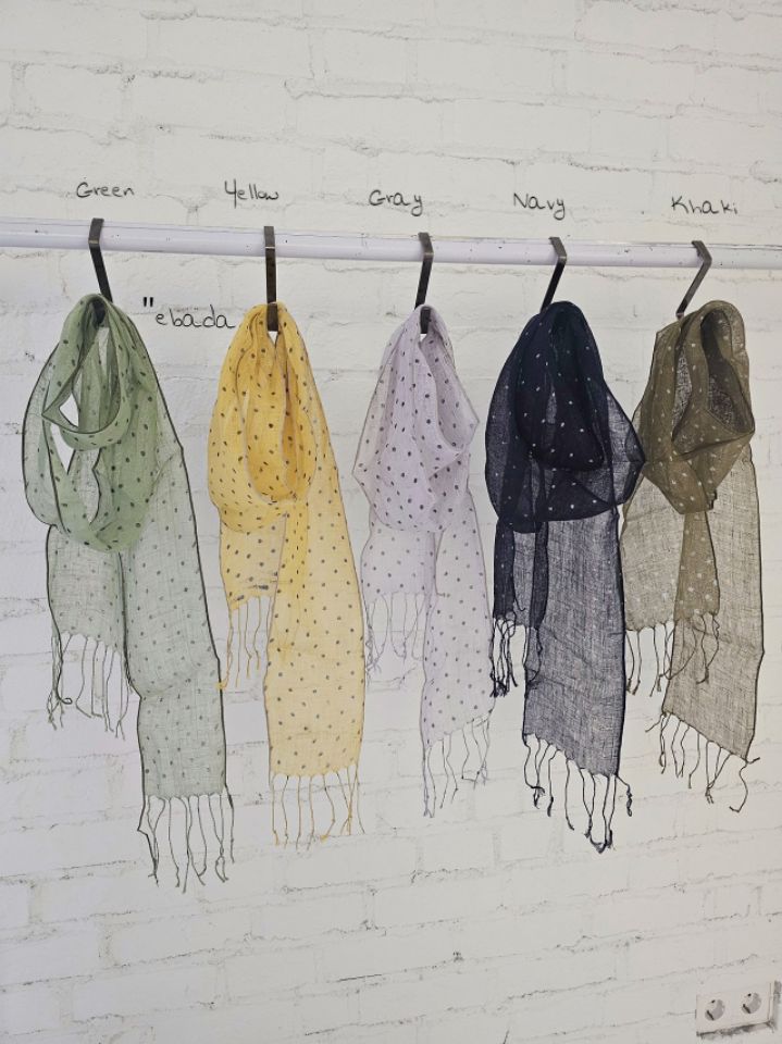 EBADA韓國直郵實拍女裝新款26春夏職業人氣推薦圍巾披肩亞麻EBADA圍巾/披肩