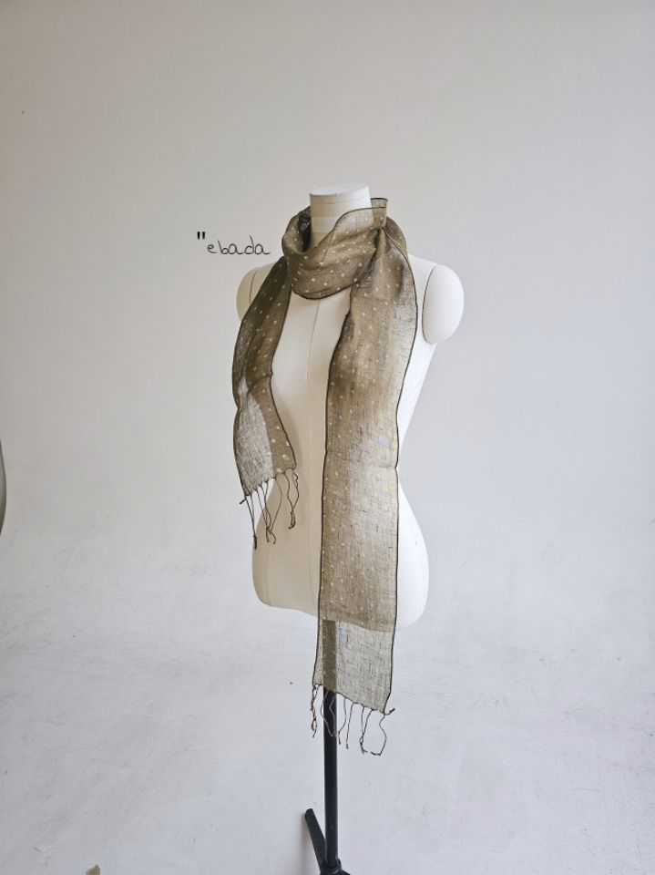 EBADA韓國直郵實拍女裝新款26春夏職業人氣推薦圍巾披肩亞麻EBADA圍巾/披肩圖色1