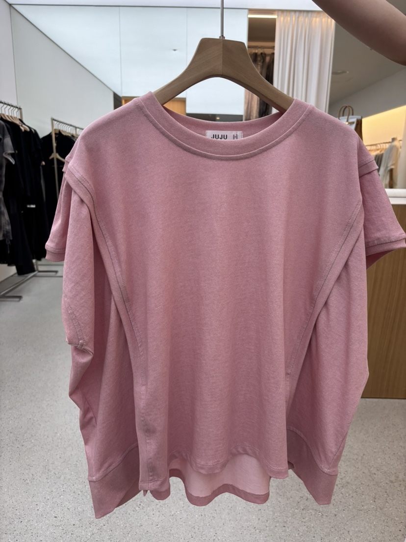 JUJU韓國東大門代購女士新品休閑時尚職業26春夏推薦熱賣T恤JUJUT恤圖色3