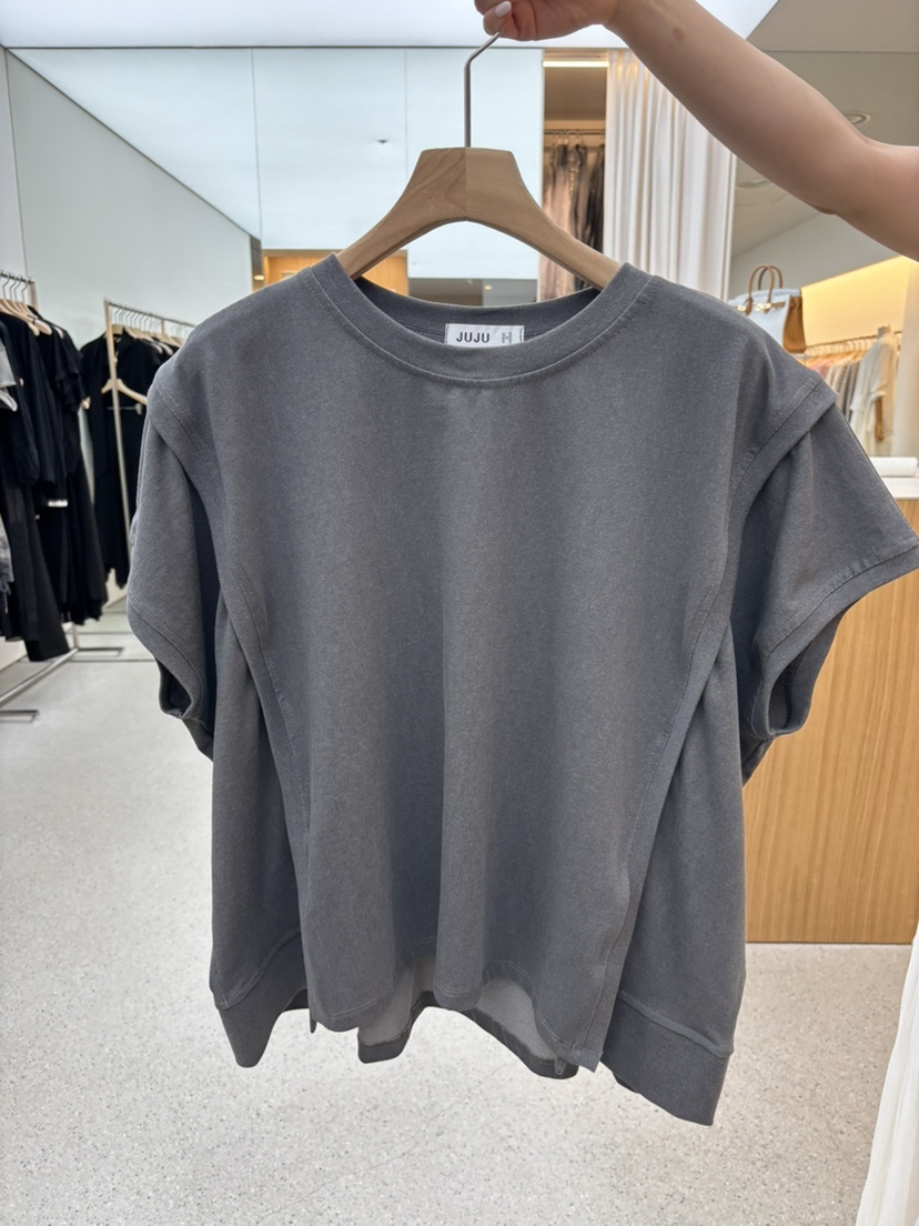 JUJU韓國東大門代購女士新品休閑時尚職業26春夏推薦熱賣T恤JUJUT恤圖色5