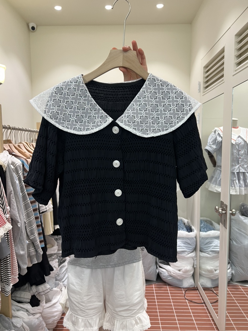 BE&amp;BE韓國直郵女士新品26春夏人氣熱賣休閑襯衫蕾絲衫BE&be襯衫/蕾絲衫圖色2