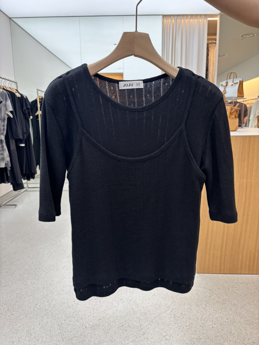 JUJU韓國東大門代購女裝新款26春夏熱賣人氣職業時尚休閑T恤JUJUT恤圖色5