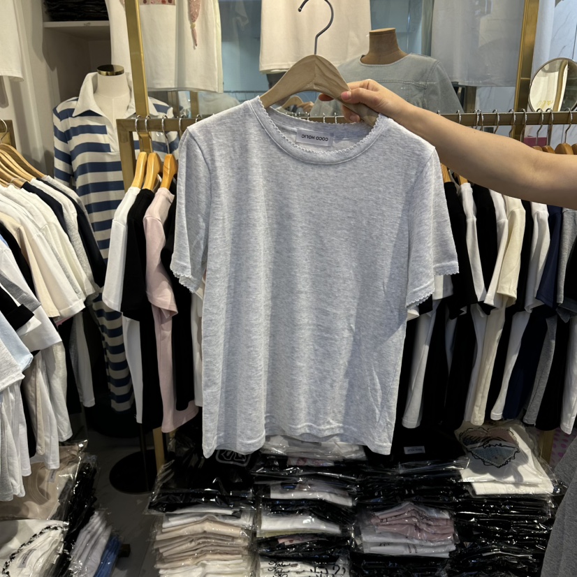 COCO HOLIC韓國直郵實拍女裝新款熱賣休閑26春夏職業T恤COCO HOLICT恤圖色4