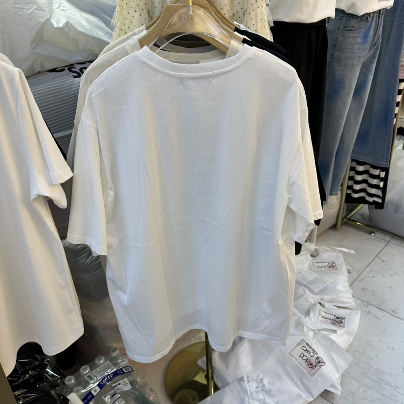 COCO HOLIC韓國直郵實拍女士新品職業時尚休閑熱賣T恤絲綢COCO HOLICT恤