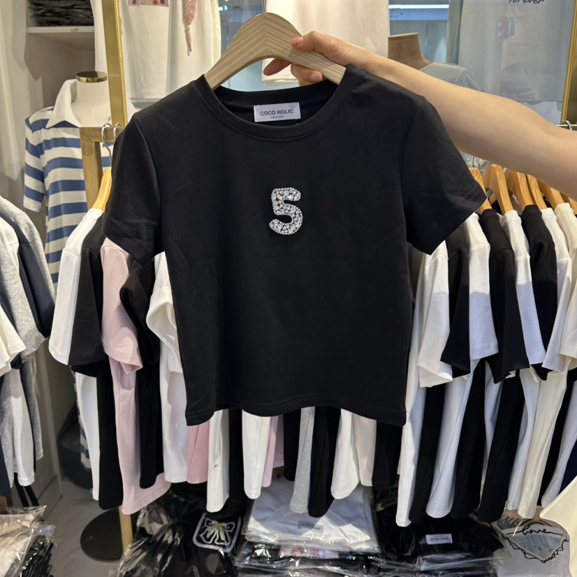 COCO HOLIC韓國直郵女士新款休閑人氣時尚26春夏職業T恤COCO HOLICT恤圖色3