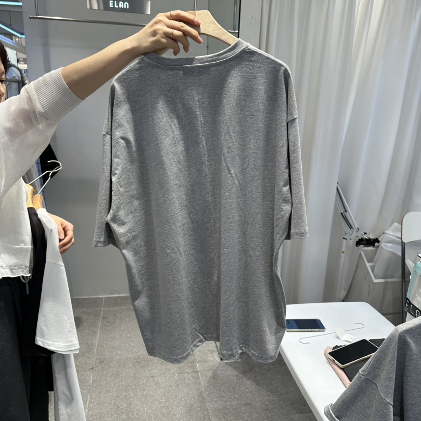 空韓國東大門代購女士新品職業時尚26春夏推薦人氣熱賣T恤空T恤