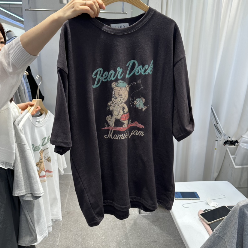 空韓國東大門代購女士新品職業時尚26春夏推薦人氣熱賣T恤空T恤圖色2