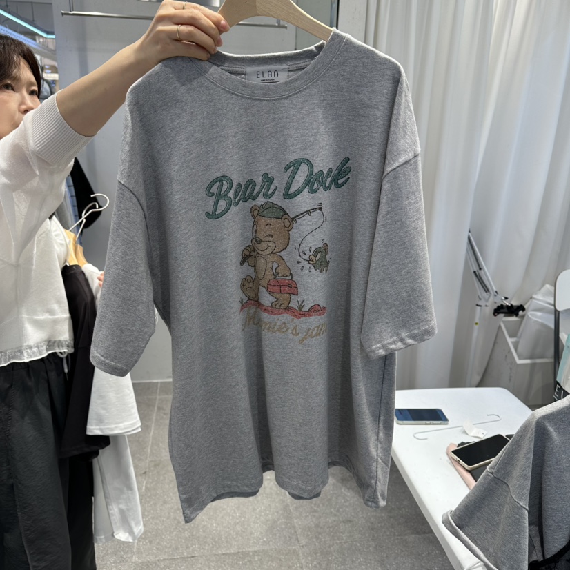 空韓國東大門代購女士新品職業時尚26春夏推薦人氣熱賣T恤空T恤圖色3