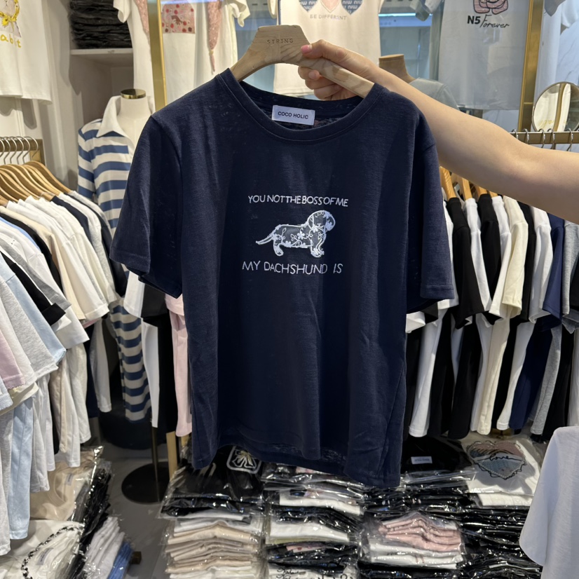 COCO HOLIC韓國直郵實拍女士新款時尚推薦26春夏熱賣T恤COCO HOLICT恤圖色1