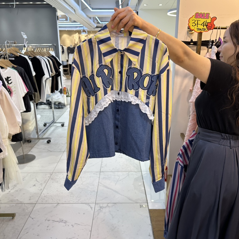 COCO HOLIC韓國直郵實拍女士新品推薦熱賣休閑襯衫蕾絲衫COCO HOLIC襯衫/蕾絲衫圖色2