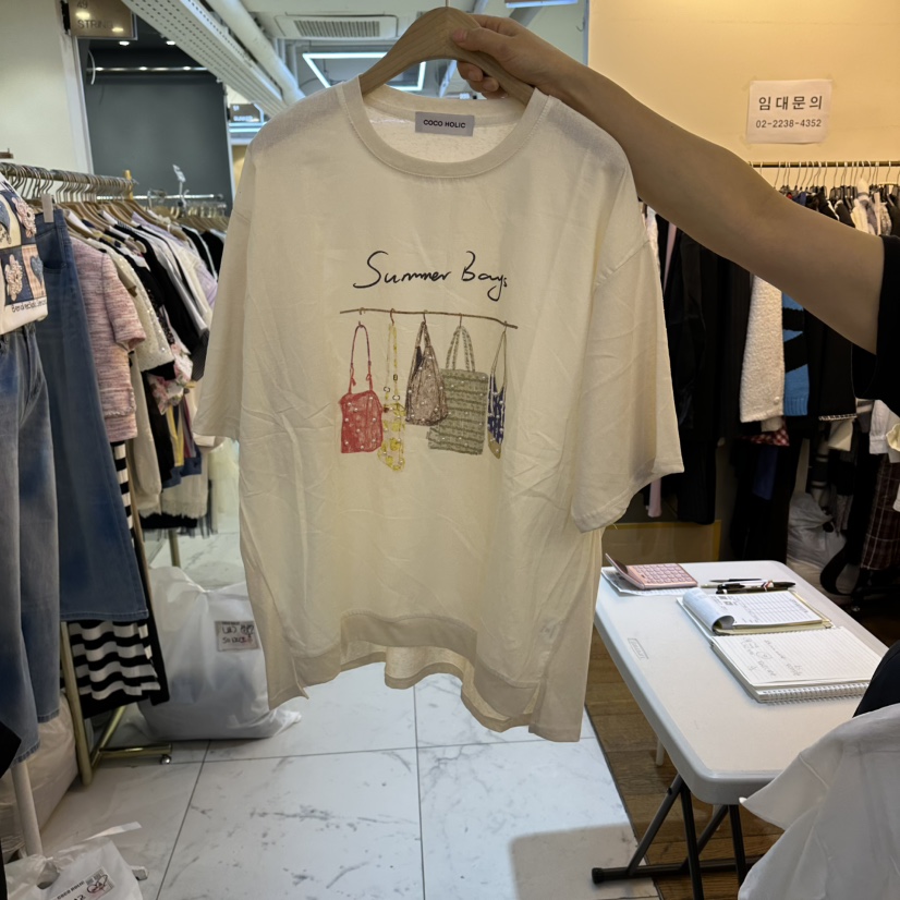 COCO HOLIC韓國東大門代購女士新款休閑26春夏熱賣時尚T恤COCO HOLICT恤圖色2