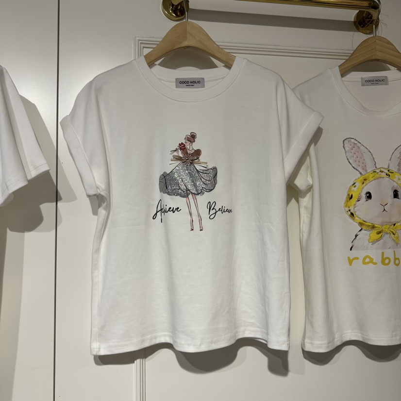 COCO HOLIC韓國直郵女士新款熱賣26春夏推薦休閑人氣T恤COCO HOLICT恤圖色1