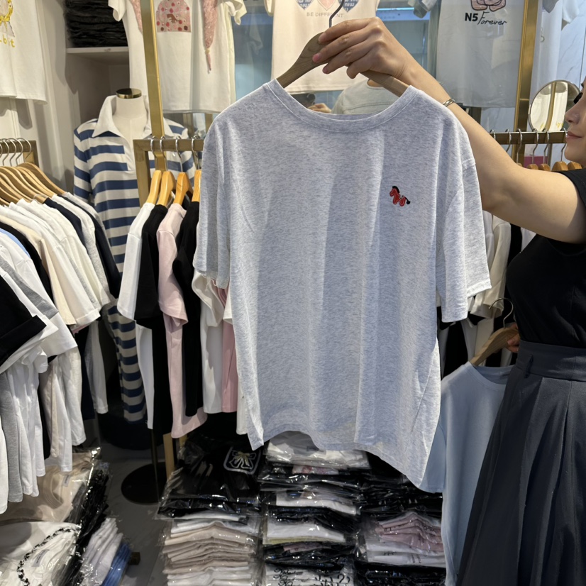 COCO HOLIC韓國直郵實拍女士新款熱賣推薦時尚人氣休閑T恤COCO HOLICT恤圖色2