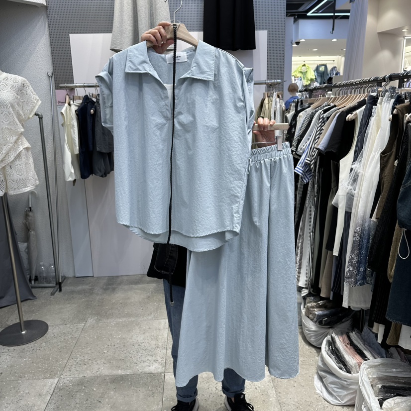 BLOOM韓國直郵實拍女士新款熱賣推薦職業休閑套裝含腰帶套裝BLOOM-Q套裝圖色2