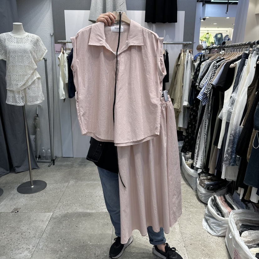 BLOOM韓國直郵實拍女士新款熱賣推薦職業休閑套裝含腰帶套裝BLOOM-Q套裝圖色3