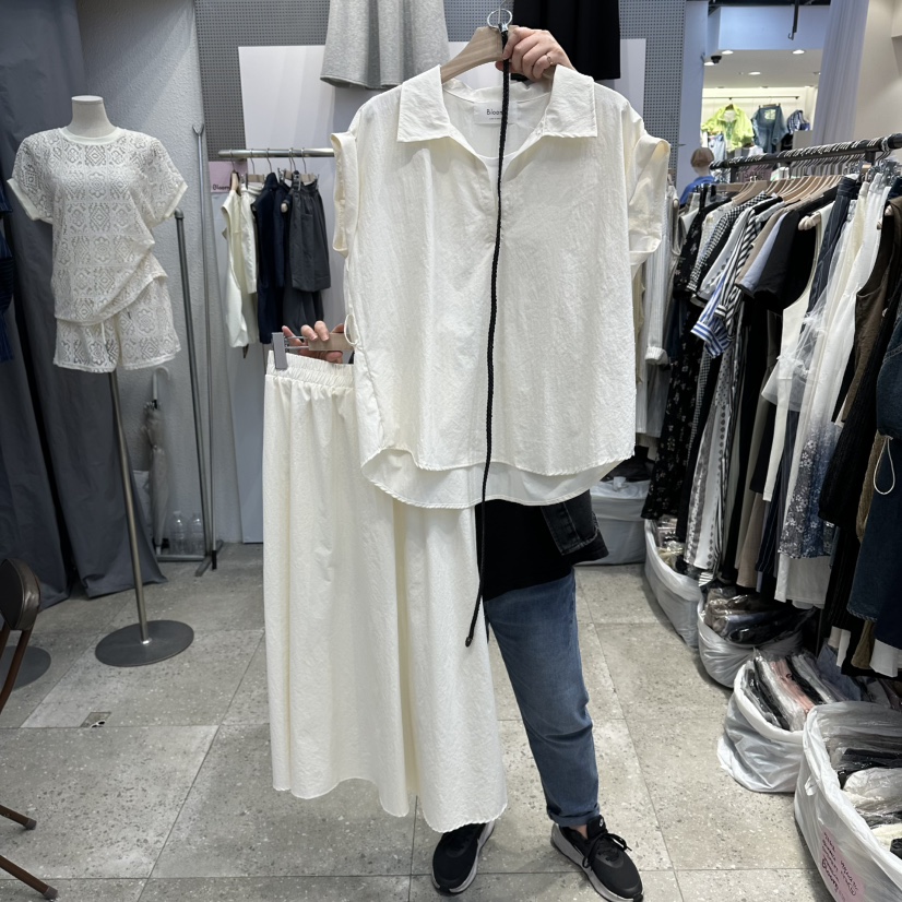 BLOOM韓國直郵實拍女士新款熱賣推薦職業休閑套裝含腰帶套裝BLOOM-Q套裝圖色5