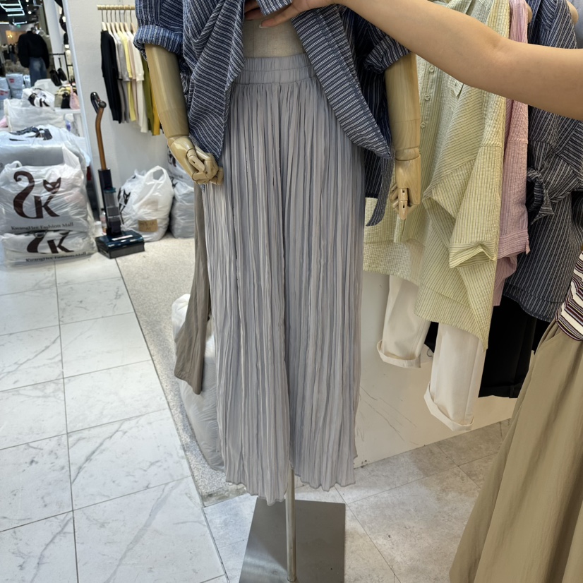 FUNNY POWDER韓國代購女士新品休閑熱賣推薦人氣休閑褲褶皺THE FUNNY休閑褲圖色1