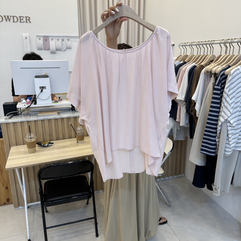 FUNNY POWDER韓國直郵實拍女士新品26春夏熱賣襯衫蕾絲衫THE FUNNY襯衫/蕾絲衫圖色2