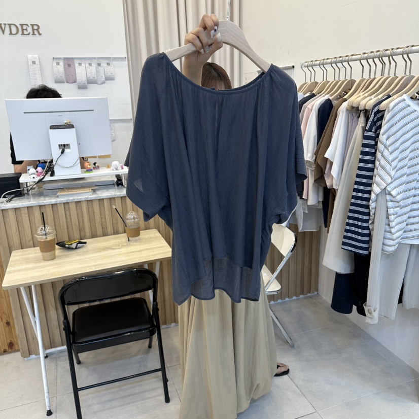 FUNNY POWDER韓國直郵實拍女士新品26春夏熱賣襯衫蕾絲衫THE FUNNY襯衫/蕾絲衫圖色4