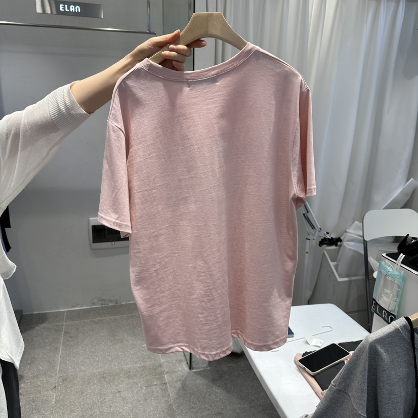 空韓國東大門直郵女士新品職業26春夏熱賣人氣時尚休閑T恤空T恤