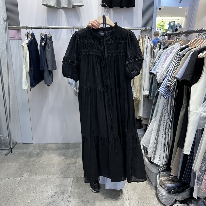 BLOOM韓國東大門代購女裝新品推薦休閑熱賣職業連衣裙含腰繩BLOOM-Q連衣裙圖色4