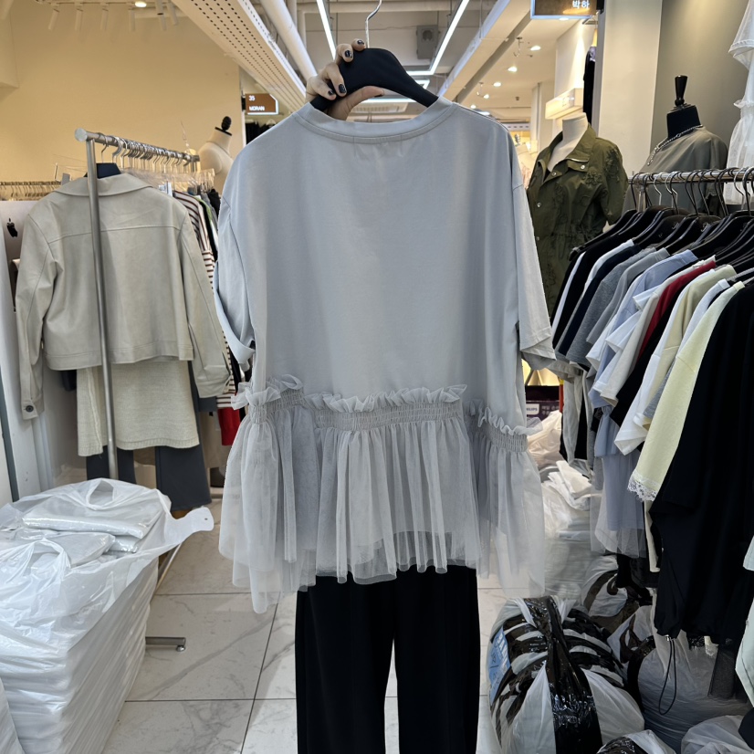 空韓國直郵女裝新款休閑26春夏人氣熱賣職業推薦襯衫蕾絲衫BAKHA襯衫/蕾絲衫