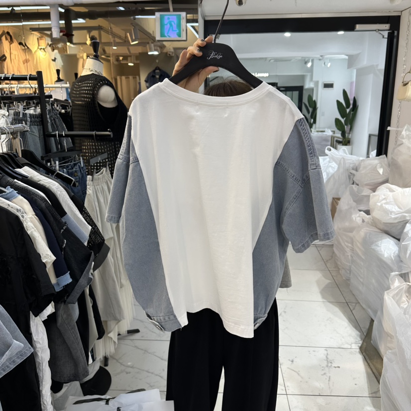 空韓國直郵實拍女士新品26春夏人氣休閑熱賣推薦職業時尚T恤BAKHAT恤