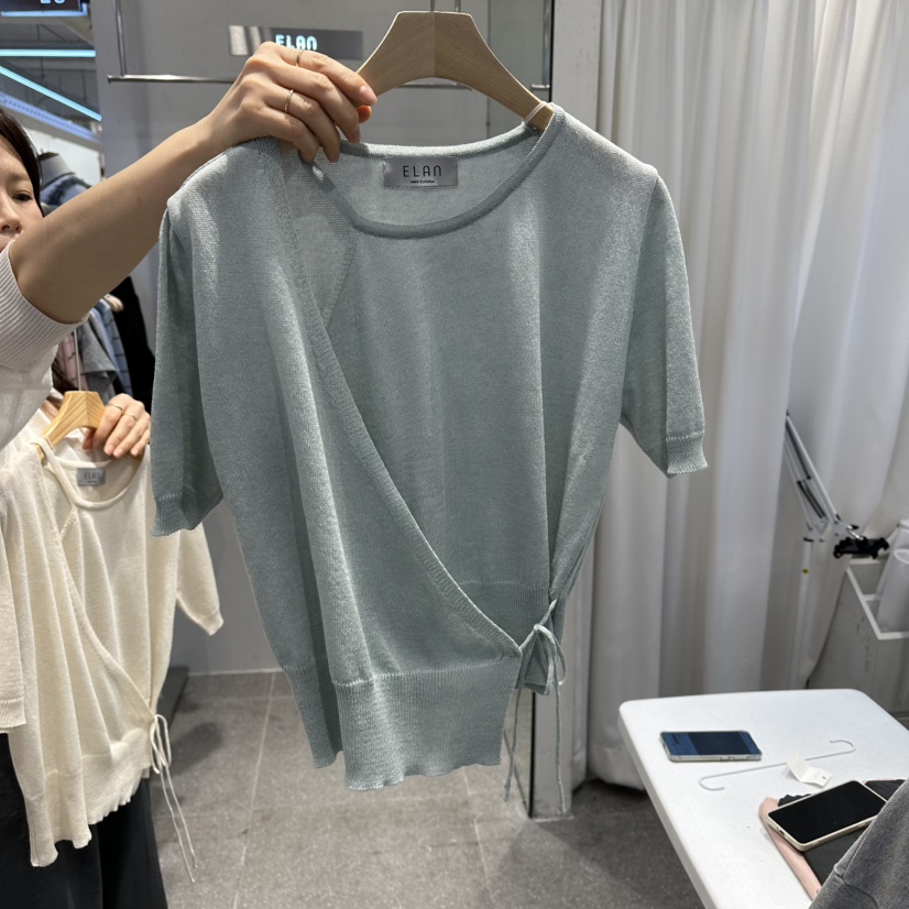 空韓國代購女士新款職業時尚休閑推薦熱賣26春夏人氣T恤空T恤圖色2