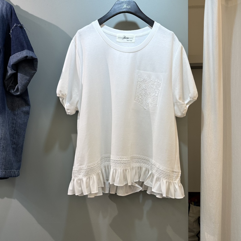 空韓國東大門直郵女裝新品熱賣人氣推薦職業休閑T恤口袋褶裥BAKHAT恤圖色1