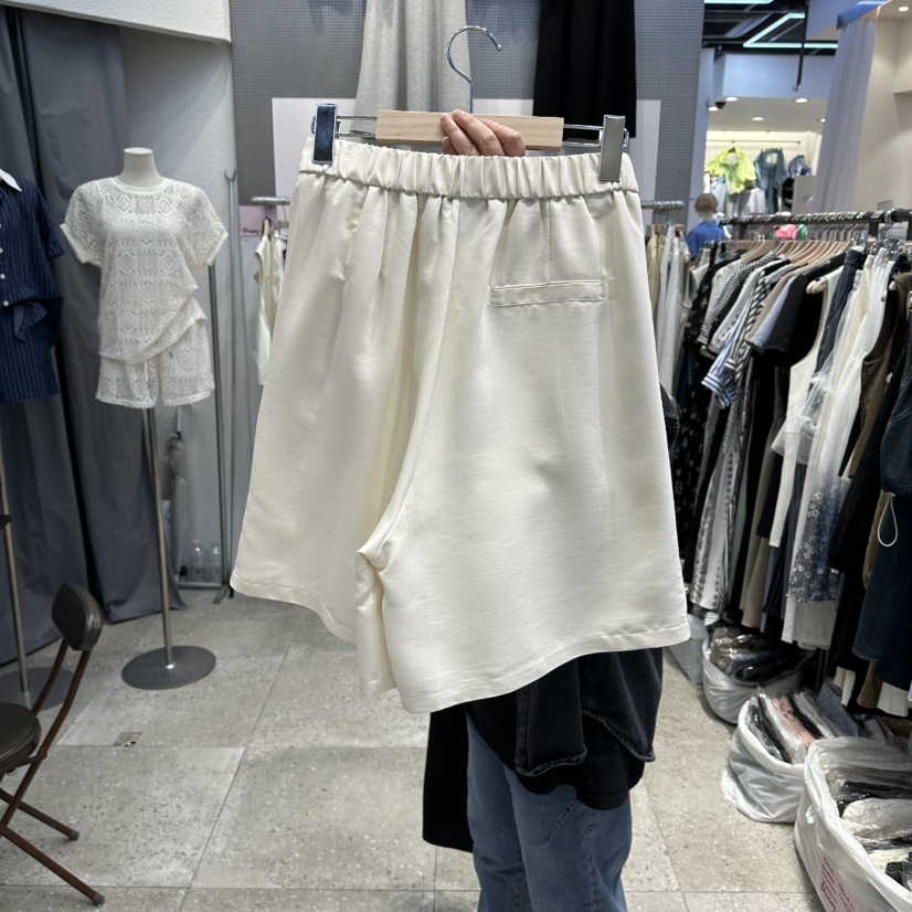 BLOOM韓國直郵實拍女裝新款休閑職業熱賣推薦人氣短褲亞麻布BLOOM-Q短褲