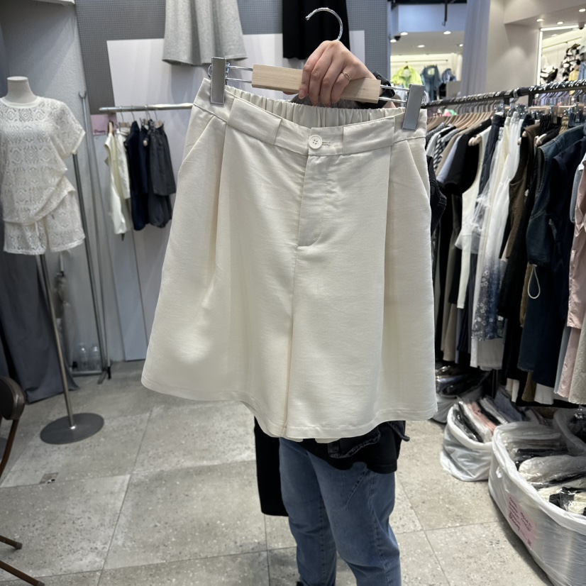 BLOOM韓國直郵實拍女裝新款休閑職業熱賣推薦人氣短褲亞麻布BLOOM-Q短褲圖色1