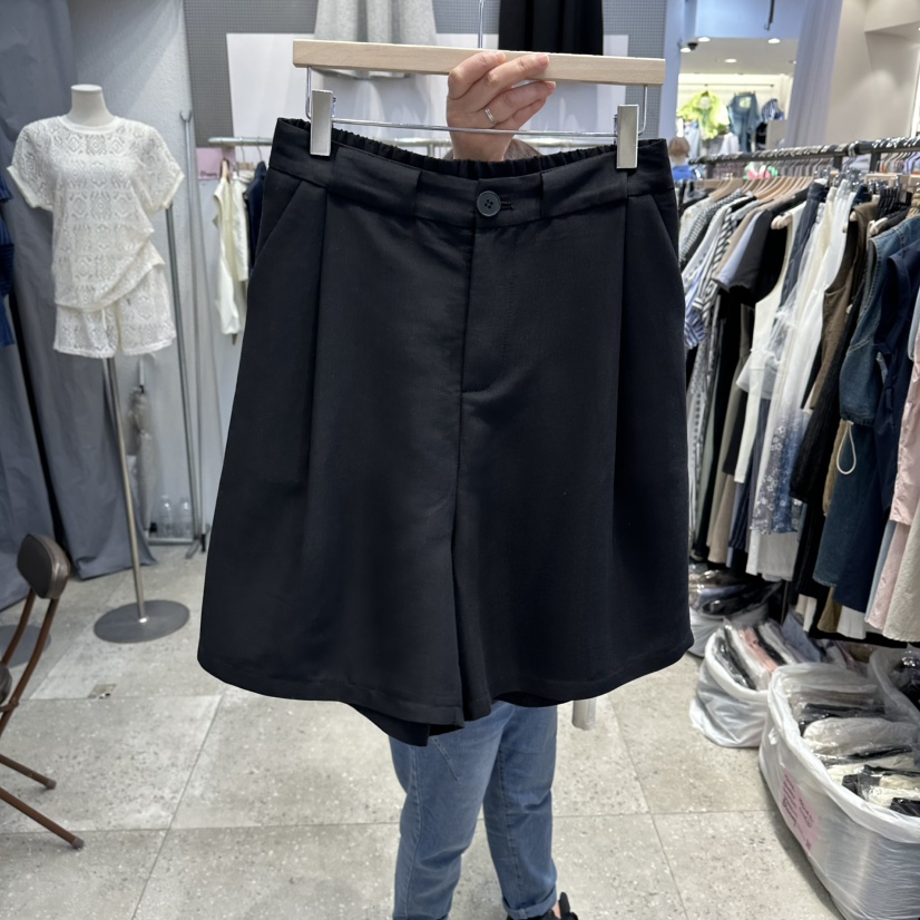 BLOOM韓國直郵實拍女裝新款休閑職業熱賣推薦人氣短褲亞麻布BLOOM-Q短褲圖色2