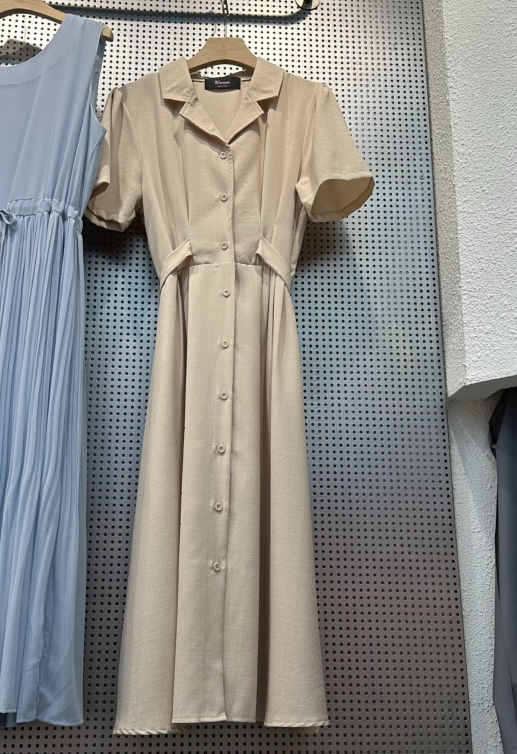 BLOOM韓國直郵實拍女裝新品熱賣時尚26春夏連衣裙腰帶褶裥BLOOM-Q連衣裙圖色4