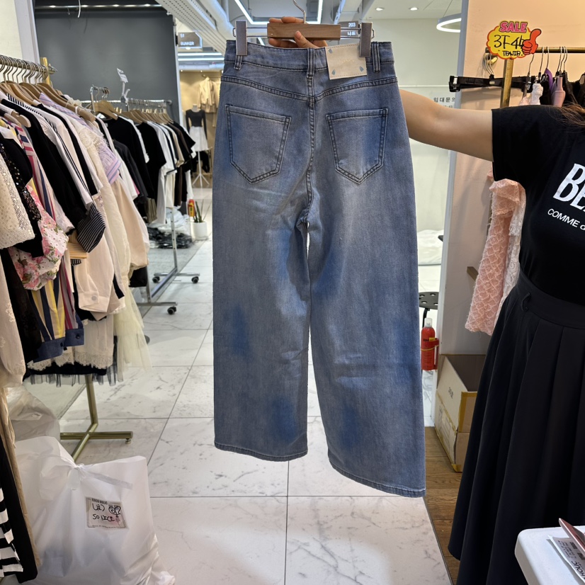 COCO HOLIC韓國東大門直郵女士新品熱賣26春夏時尚牛仔褲COCO HOLIC牛仔褲