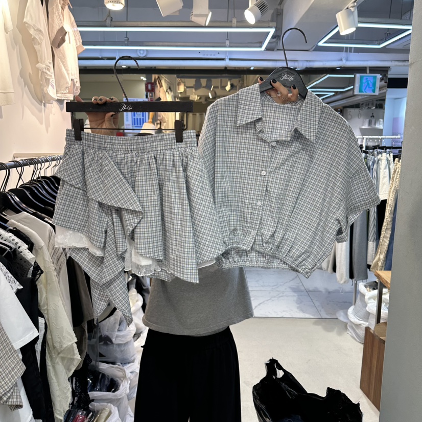 空韓國東大門直郵女士新款職業推薦26春夏人氣時尚套裝套裝BAKHA套裝圖色3