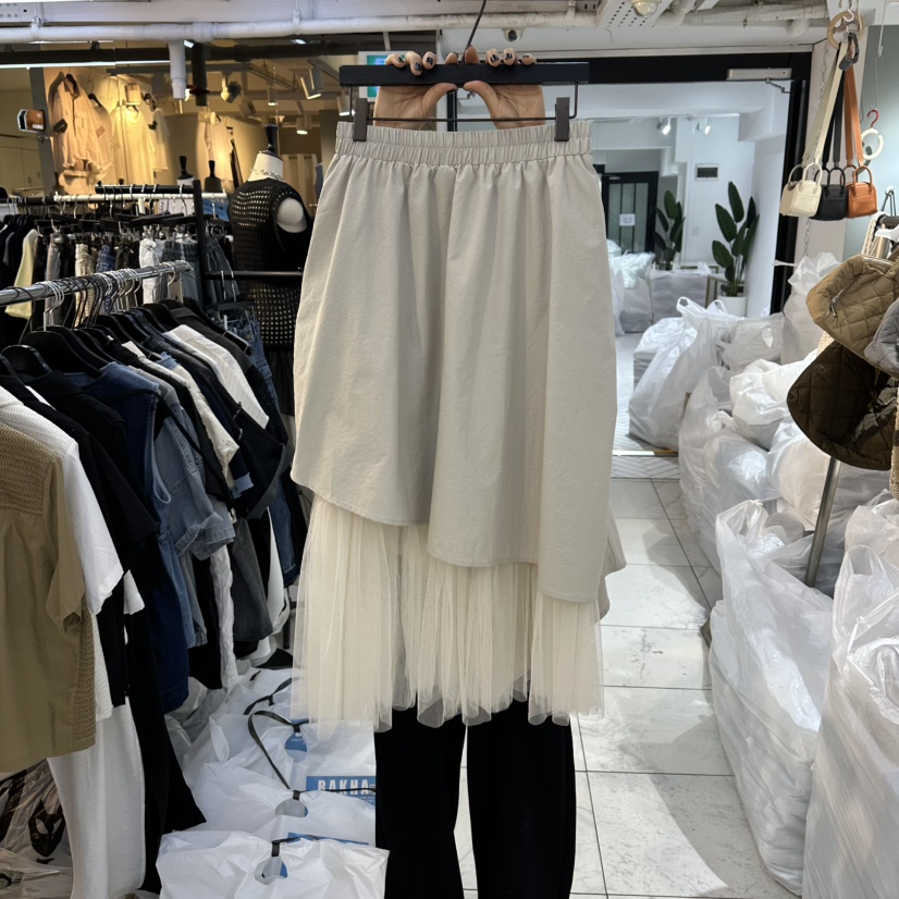 空韓國代購女士新款職業休閑26春夏人氣熱賣半身裙中短裙BAKHA半身裙/中短裙