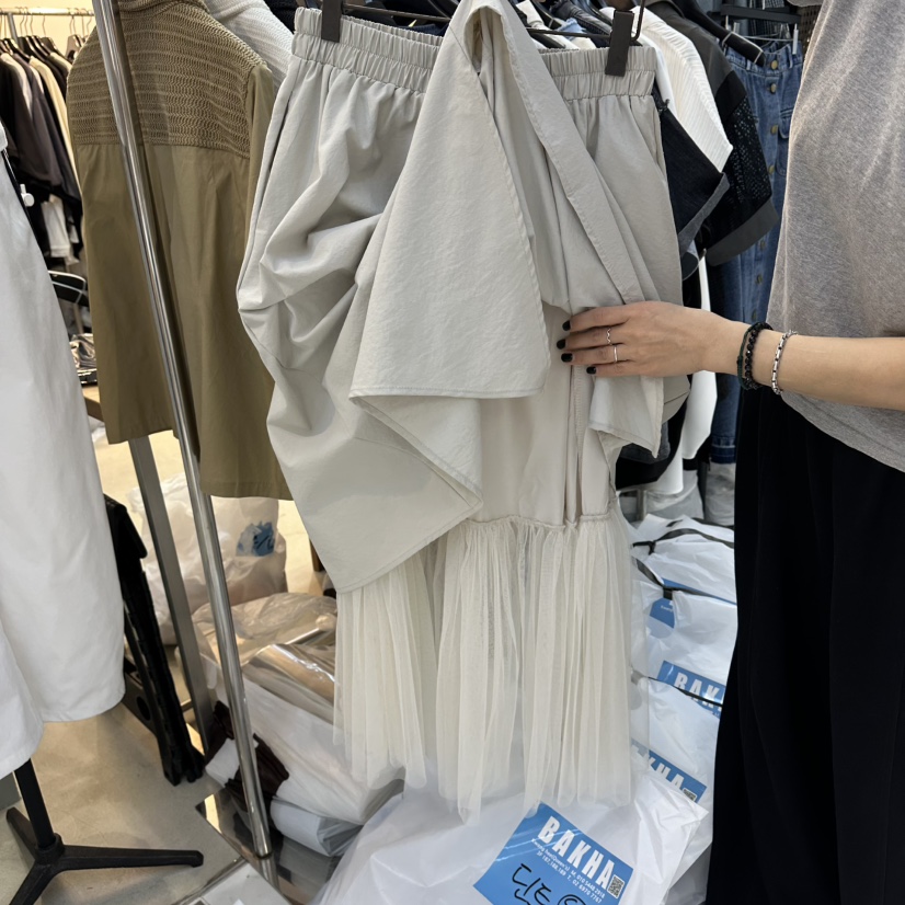 空韓國代購女士新款職業休閑26春夏人氣熱賣半身裙中短裙BAKHA半身裙/中短裙