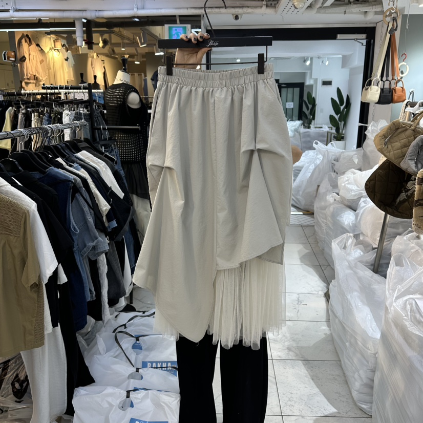 空韓國代購女士新款職業休閑26春夏人氣熱賣半身裙中短裙BAKHA半身裙/中短裙圖色1