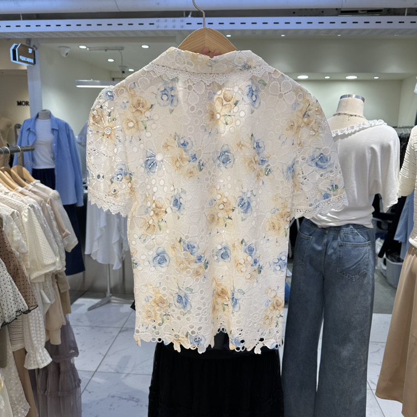 BELITA韓國東大門代購女裝新款人氣時尚熱賣襯衫蕾絲衫蕾絲BELITA襯衫/蕾絲衫