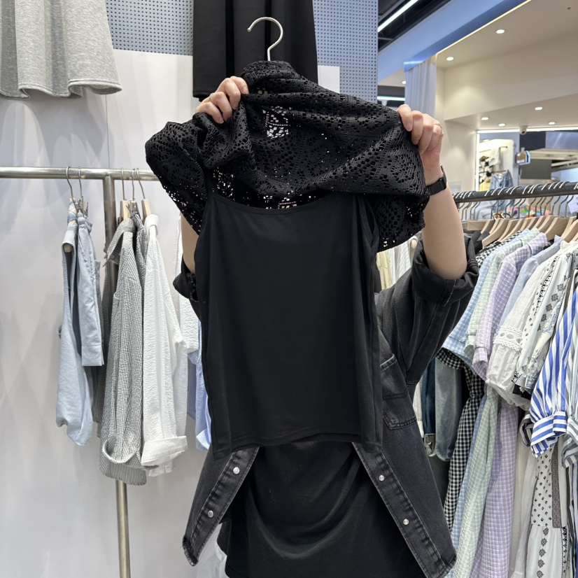 BLOOM韓國直郵實拍女士新品時尚休閑人氣套裝三件套套裝蕾絲BLOOM-Q套裝