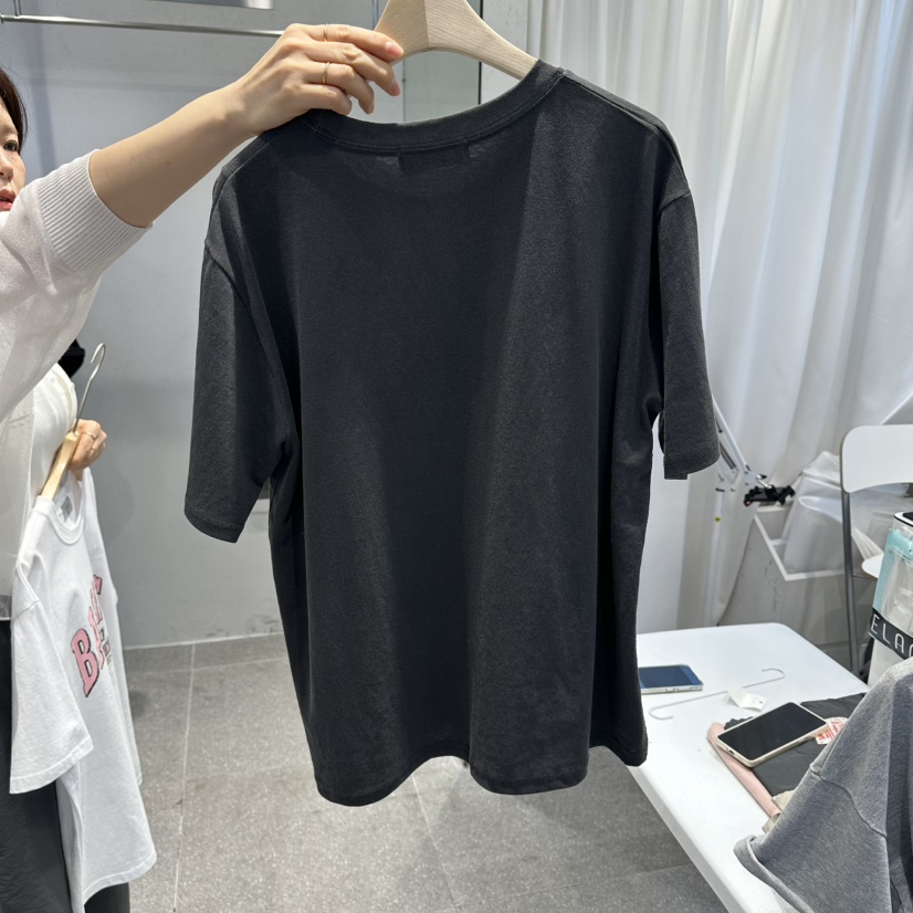 空韓國東大門直郵女士新款職業時尚26春夏熱賣人氣休閑T恤空T恤