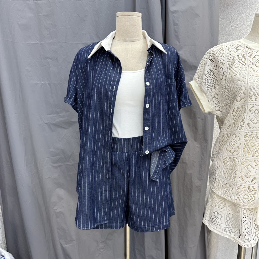 BLOOM韓國東大門代購女士新款推薦職業26春夏套裝套裝條紋BLOOM-Q套裝圖色1