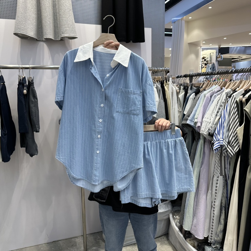 BLOOM韓國東大門代購女士新款推薦職業26春夏套裝套裝條紋BLOOM-Q套裝圖色2