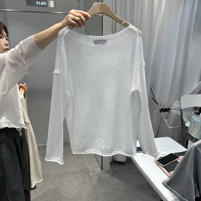 空韓國代購女裝新款熱賣休閑人氣時尚26春夏推薦職業針織衫空針織衫