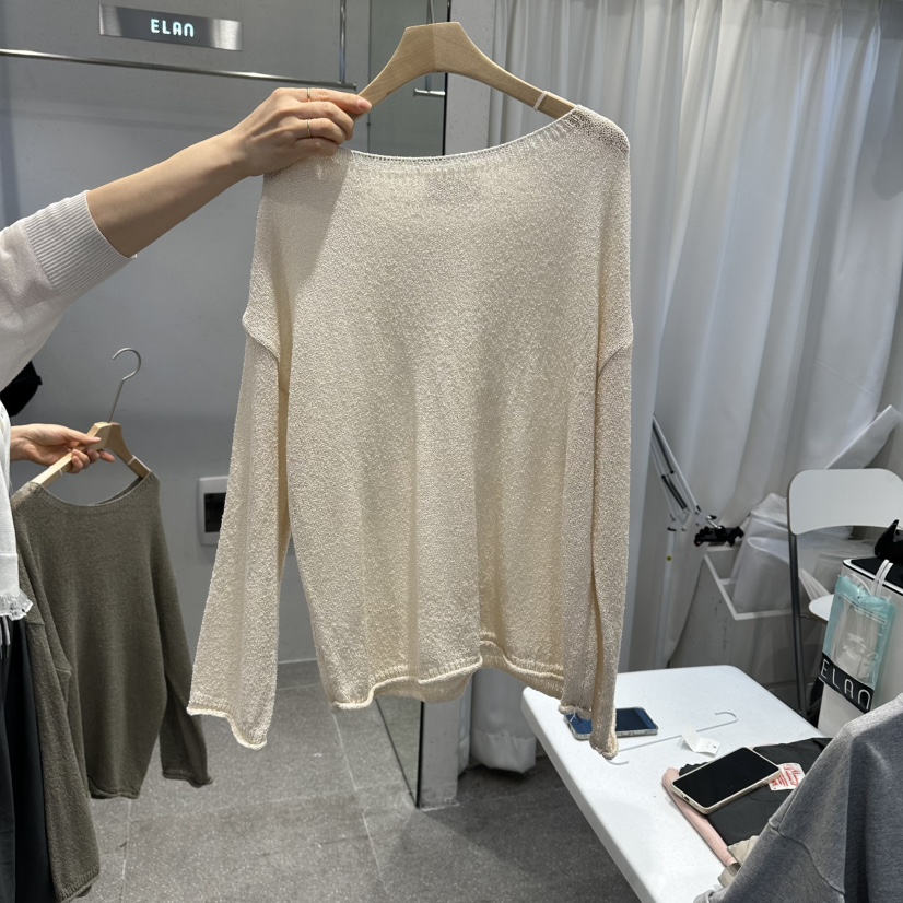 空韓國代購女裝新款熱賣休閑人氣時尚26春夏推薦職業針織衫空針織衫圖色2