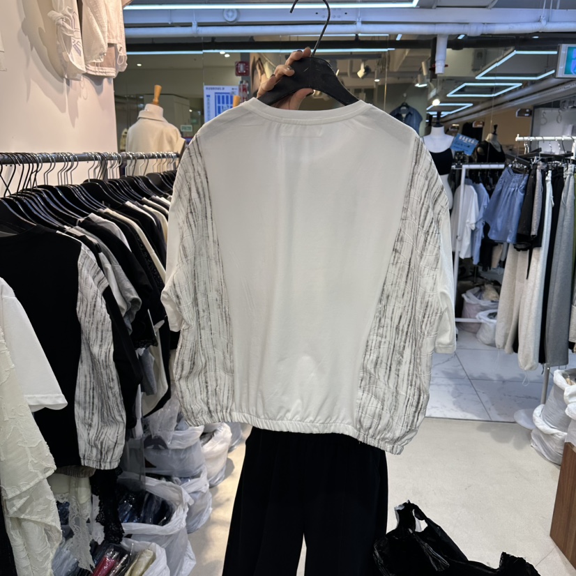 空韓國東大門代購女裝新品休閑熱賣推薦時尚襯衫蕾絲衫口袋BAKHA襯衫/蕾絲衫