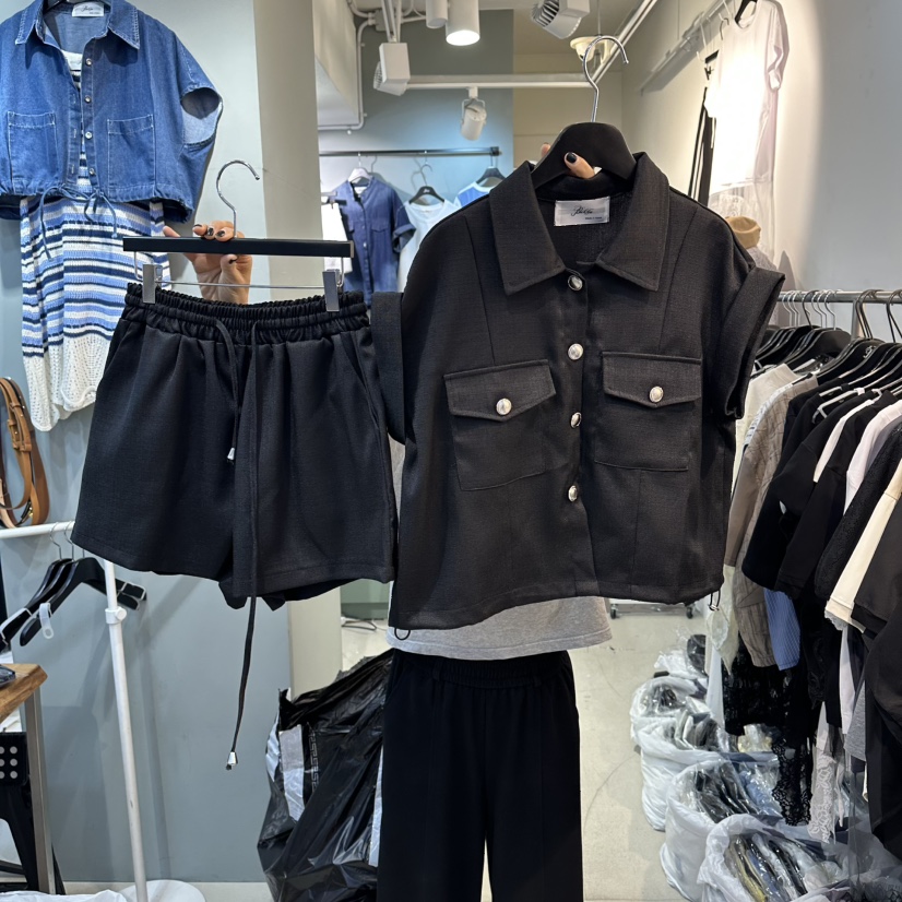 空韓國東大門代購女士新款26春夏時尚休閑熱賣職業推薦套裝BAKHA套裝圖色2