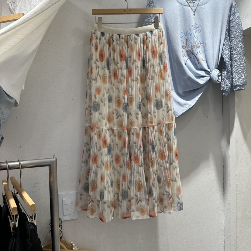 BELITA韓國直郵實拍女裝新品職業人氣26春夏熱賣休閑長裙BELITA長裙圖色1