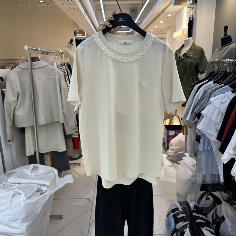 空韓國東大門代購女裝新款熱賣職業休閑26春夏人氣推薦T恤BAKHAT恤圖色2