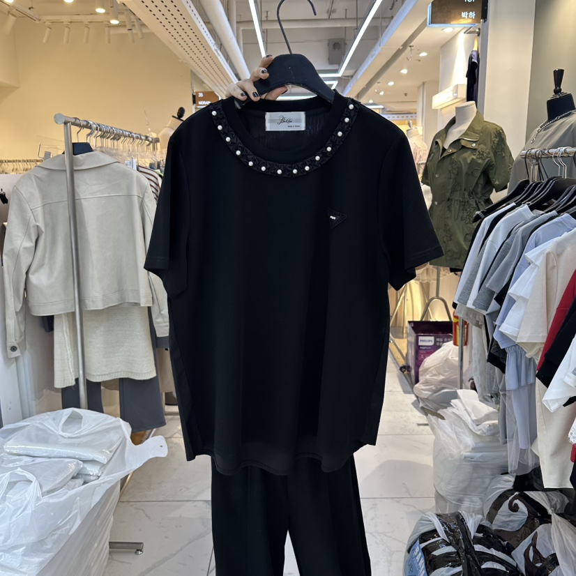 空韓國東大門代購女裝新款熱賣職業休閑26春夏人氣推薦T恤BAKHAT恤圖色3